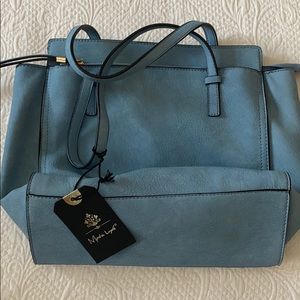 Moda Luxe turquoise handbag